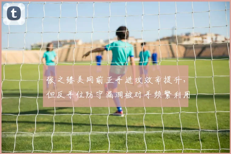 张之臻美网前正手进攻效率提升，但反手位防守漏洞被对手频繁利用